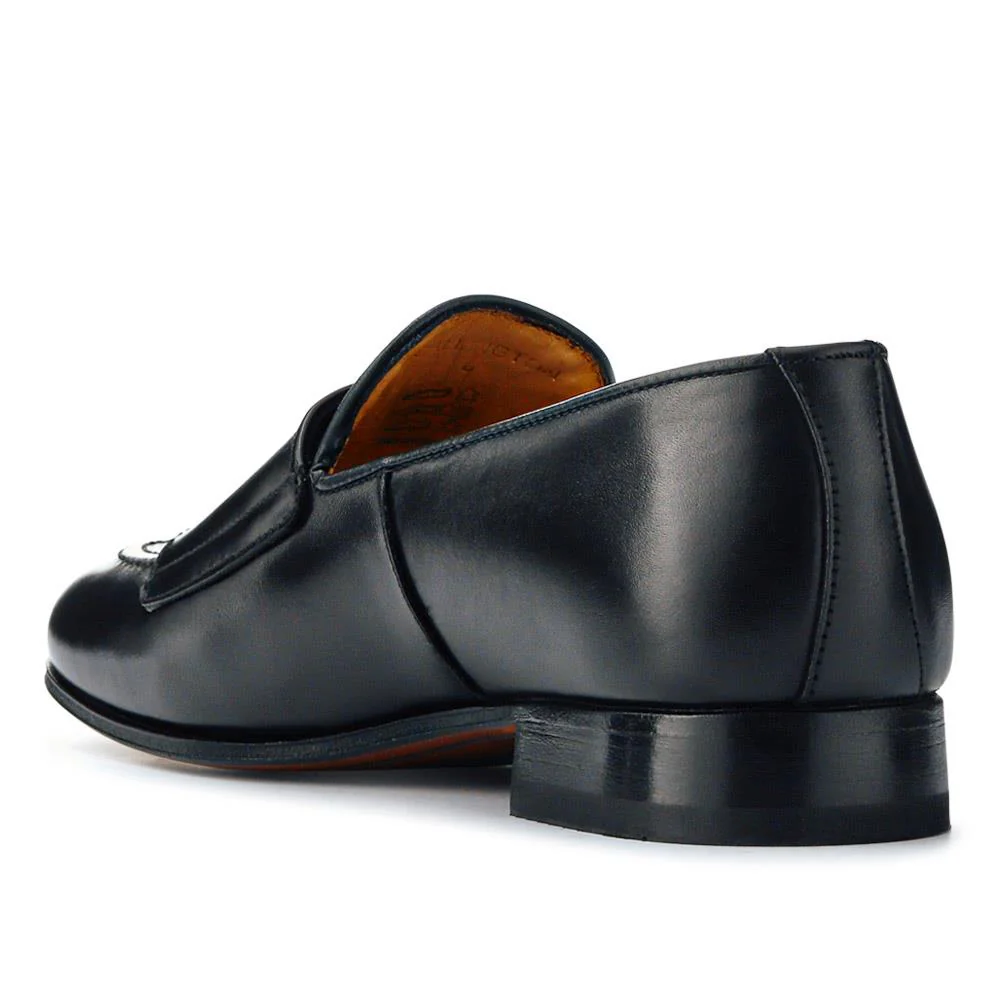 Callington Smart Leather Buckle Shoes - CALLINGTON / 327 355 - Black - Image 3