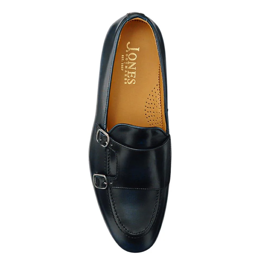 Callington Smart Leather Buckle Shoes - CALLINGTON / 327 355 - Navy - Image 4