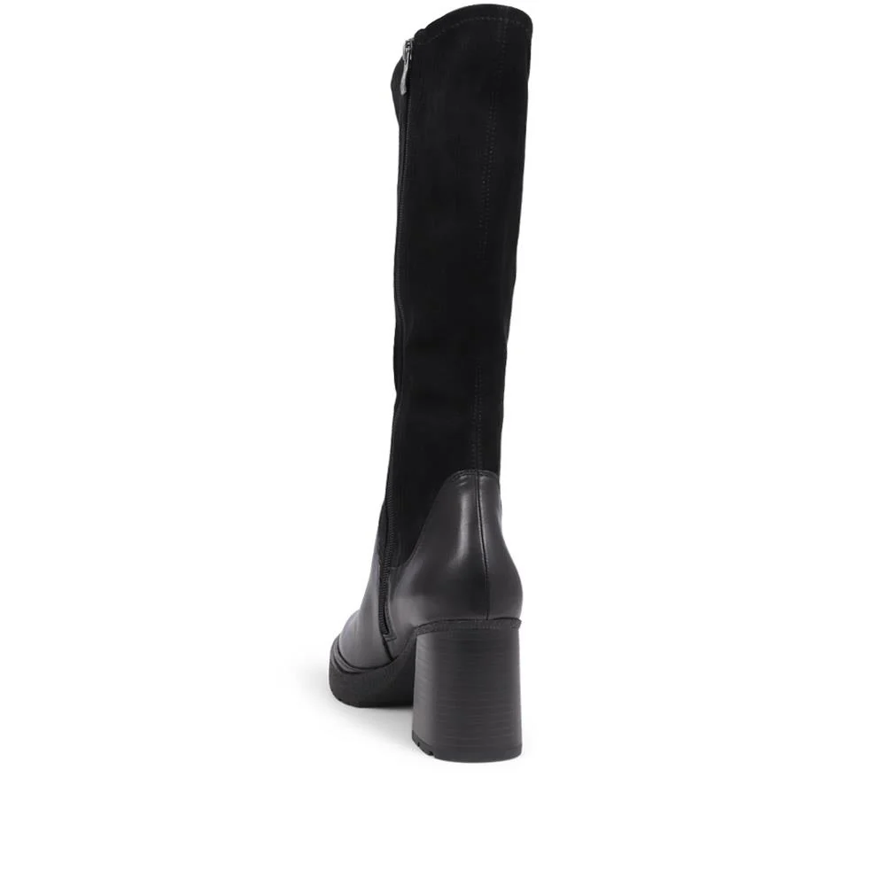 Caprice Heeled Calf-Boots - CAPRI38507 / 325 553 - Black - Image 3