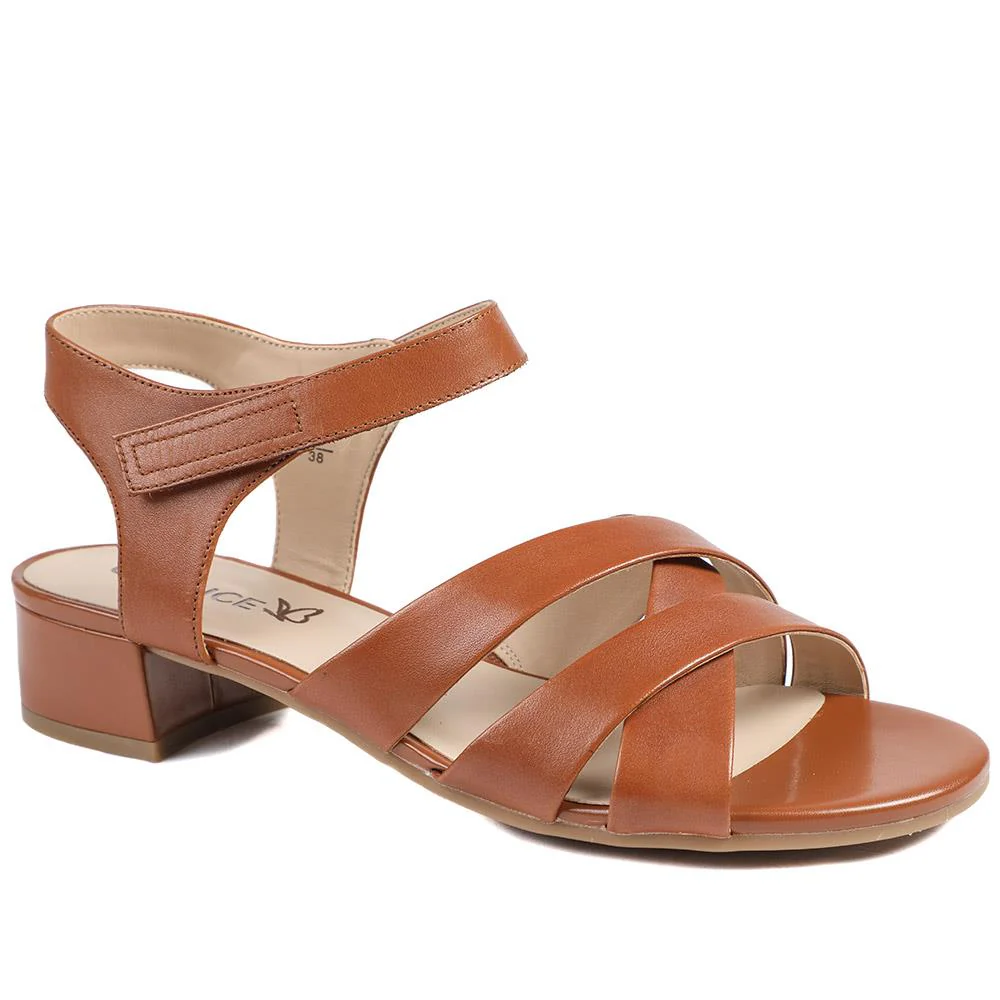 Caprice Leather Adjustable Fasten Heeled Sandals - CAPRI43503 / 328 756