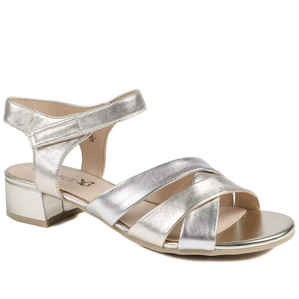 Caprice Leather Adjustable Fasten Heeled Sandals - CAPRI43503 / 328 756 - Image 2