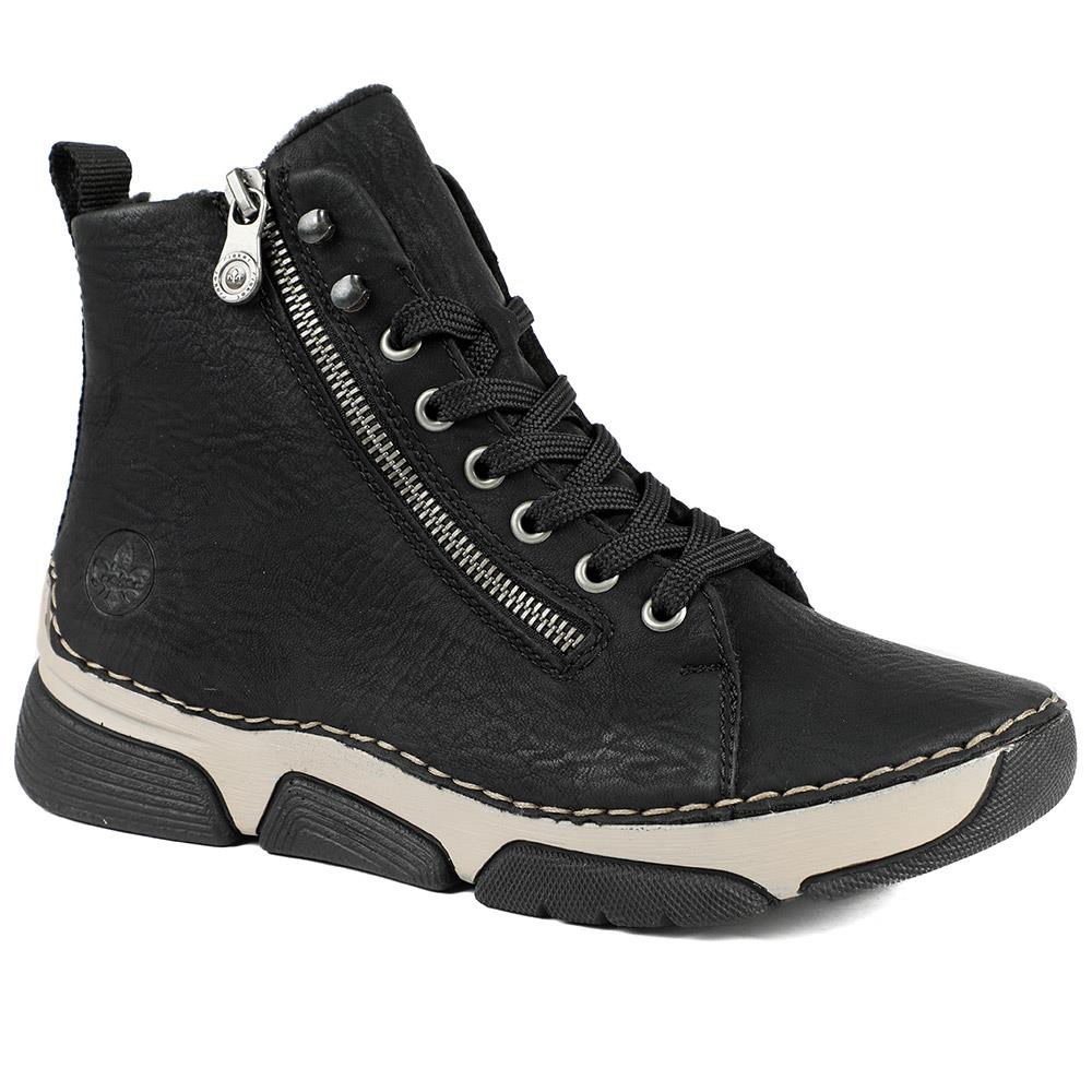 Casual Adjustable-Fitting Ankle Boots - RKR40520 / 326 101 - Black