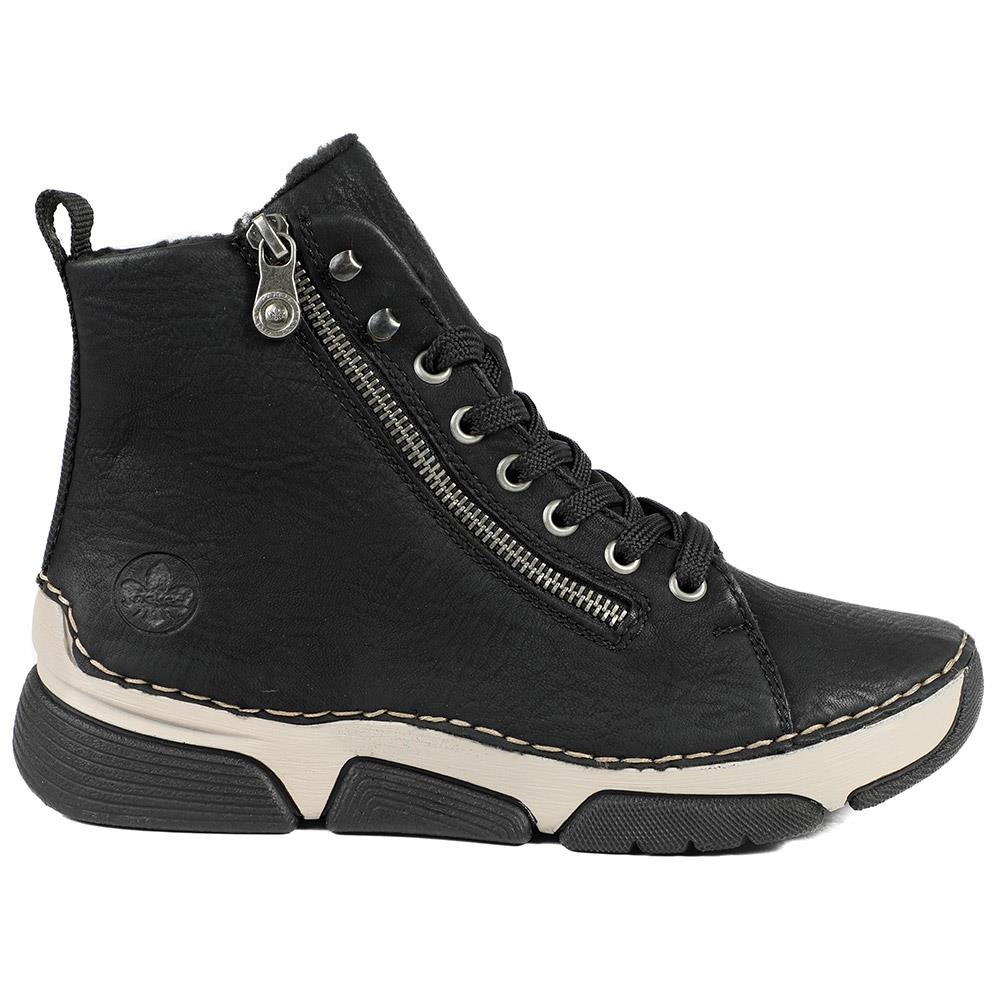 Casual Adjustable-Fitting Ankle Boots - RKR40520 / 326 101 - Black - Image 2