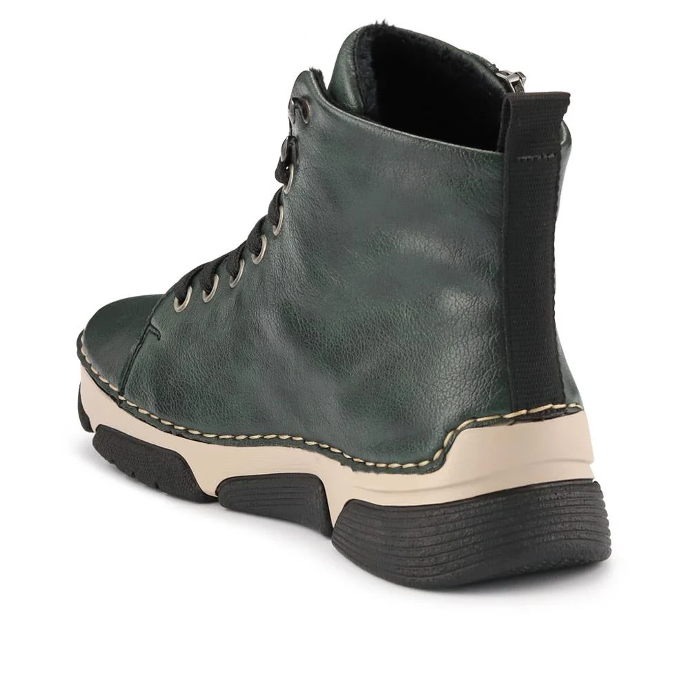 Casual Adjustable-Fitting Ankle Boots - RKR40520 / 326 101 - Green - Image 3