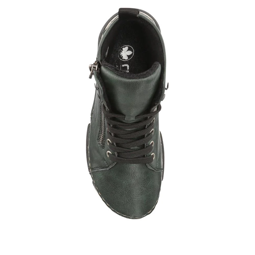 Casual Adjustable-Fitting Ankle Boots - RKR40520 / 326 101 - Green - Image 5