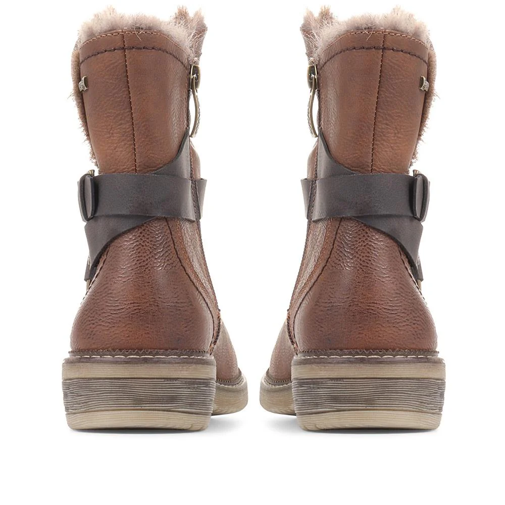 Casual Ankle Boots - CENTR36037 / 322 471 - Tan - Image 3