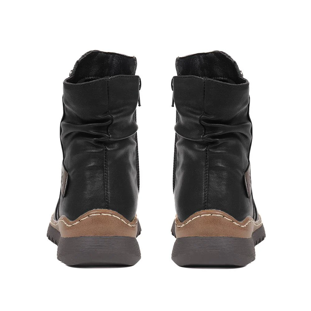 Casual Ankle Boots - PINYI38001 / 324 232 - Black - Image 3