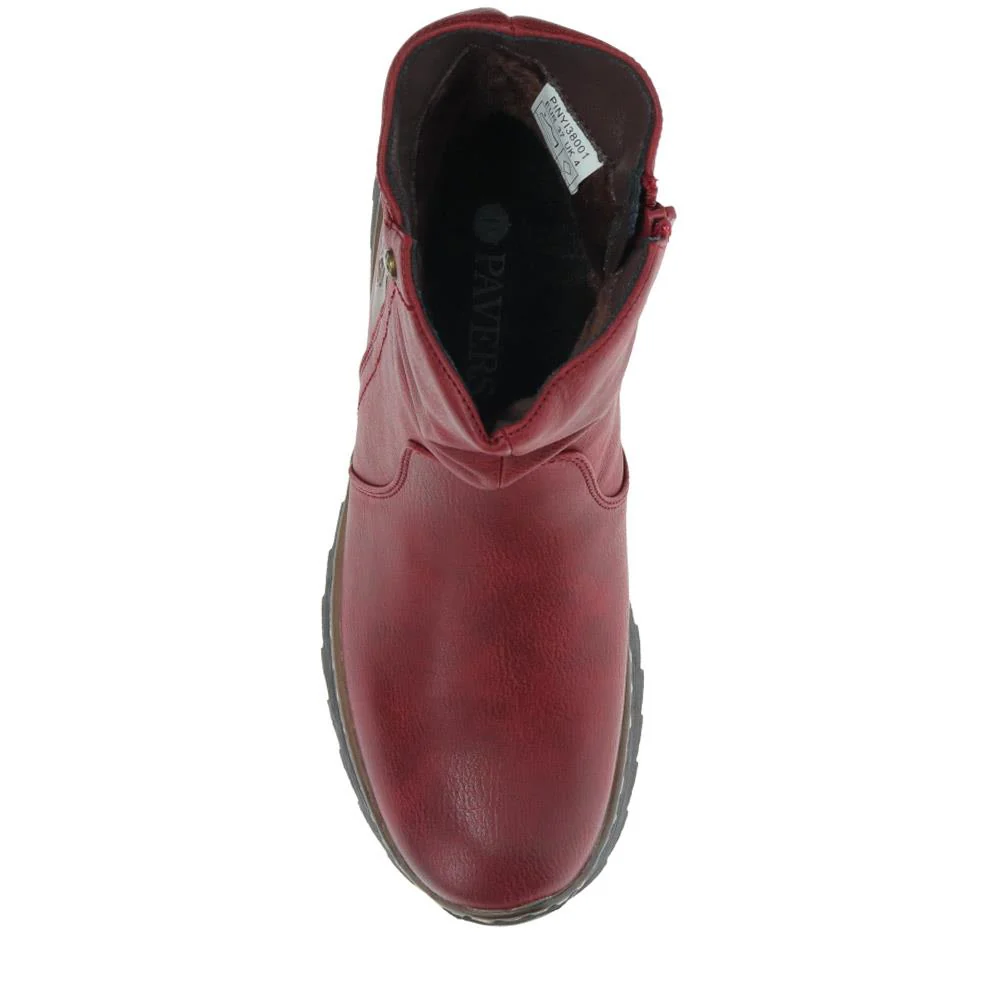 Casual Ankle Boots - PINYI38001 / 324 232 - Burgundy - Image 6
