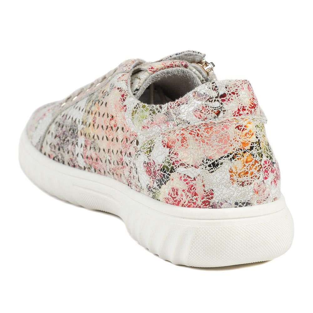 Casual Breathable Zip Trainers - WBINS43091 / 329 174 - Floral - Image 4