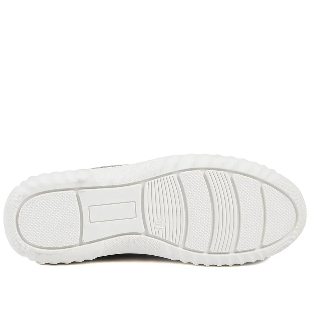 Casual Breathable Zip Trainers - WBINS43091 / 329 174 - Floral - Image 6