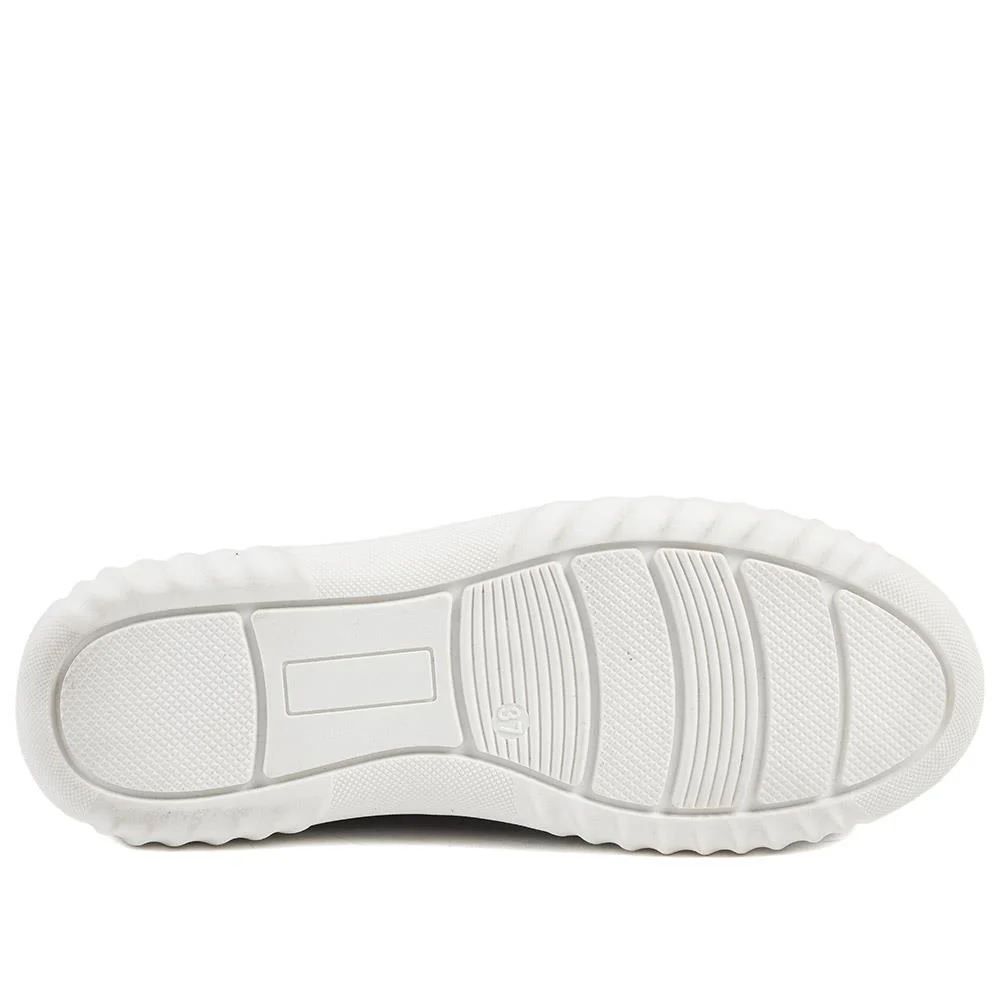 Casual Breathable Zip Trainers - WBINS43091 / 329 174 - Sage - Image 6