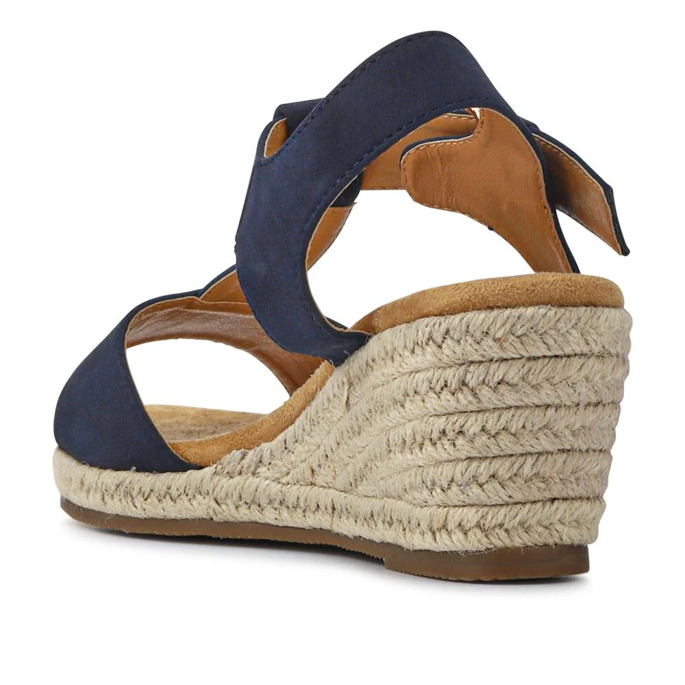 Casual Buckled Espadrilles - WBINS41058 / 327 258 - Navy - Image 3