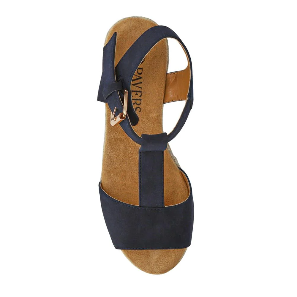 Casual Buckled Espadrilles - WBINS41058 / 327 258 - Navy - Image 4