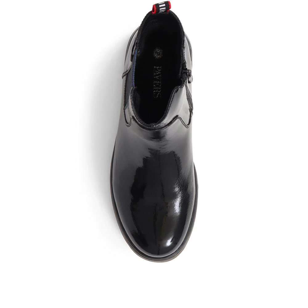 Casual Chelsea Boots - WOIL38009 / 324 131 - Black Patent - Image 5