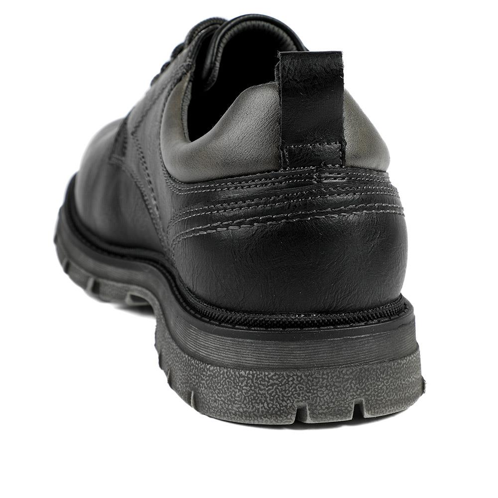 Casual Chunky Lace Up Shoes - WOIL42028 / 327 966 - Black - Image 3