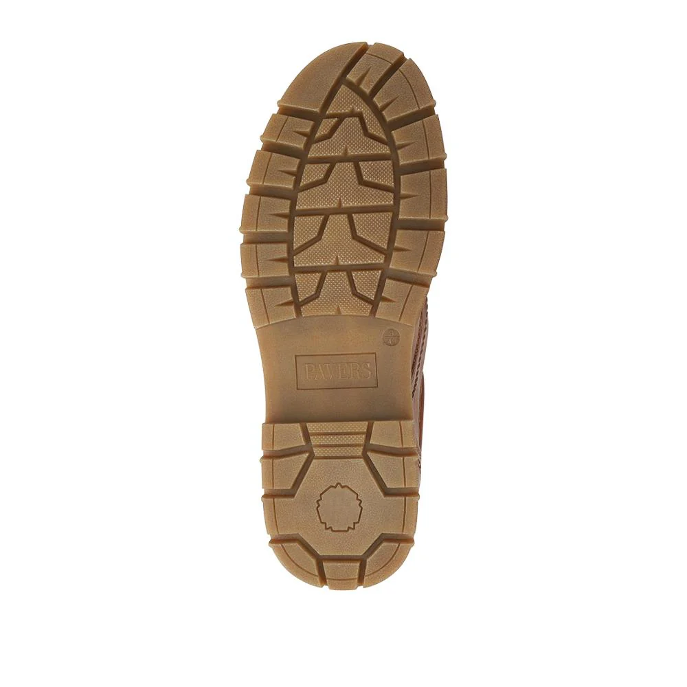 Casual Chunky Lace Up Shoes - WOIL42028 / 327 966 - Tan - Image 5