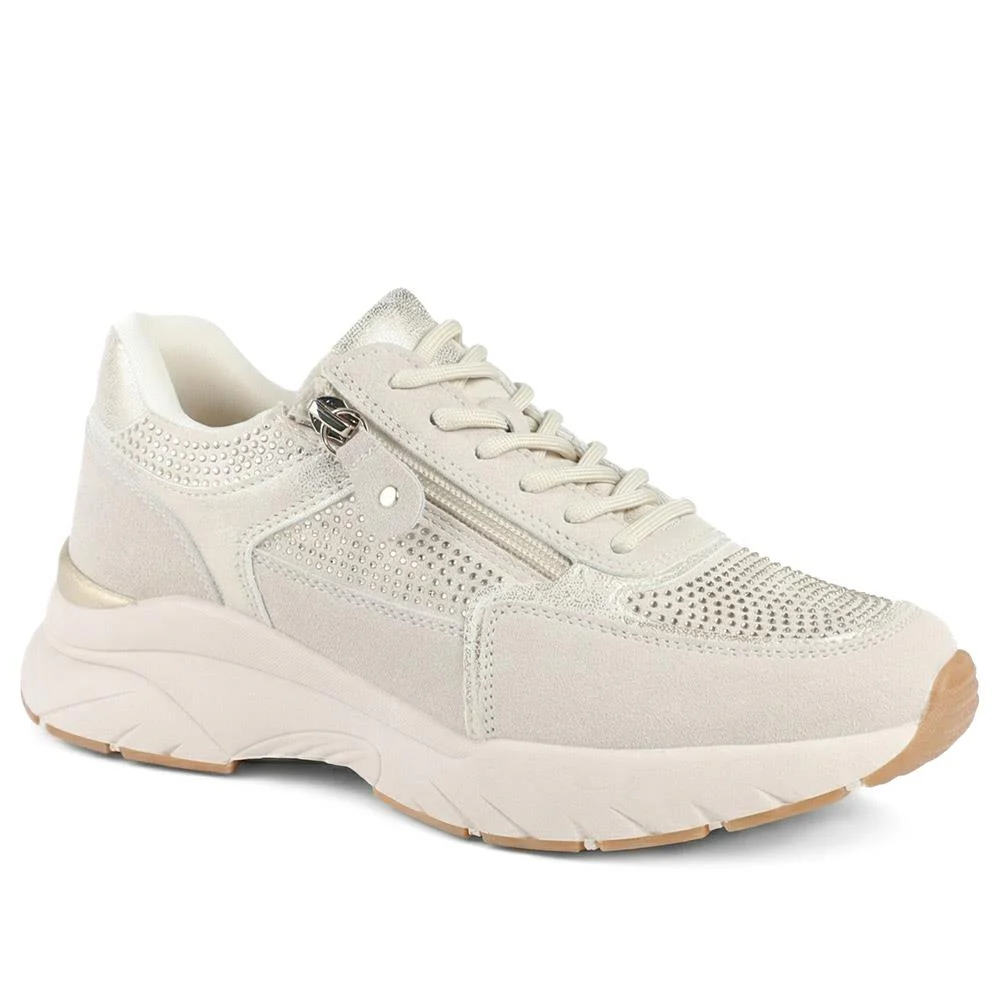 Casual Cushioned Zip & Lace Trainers - WOIL43025 / 329 296 - Image 2