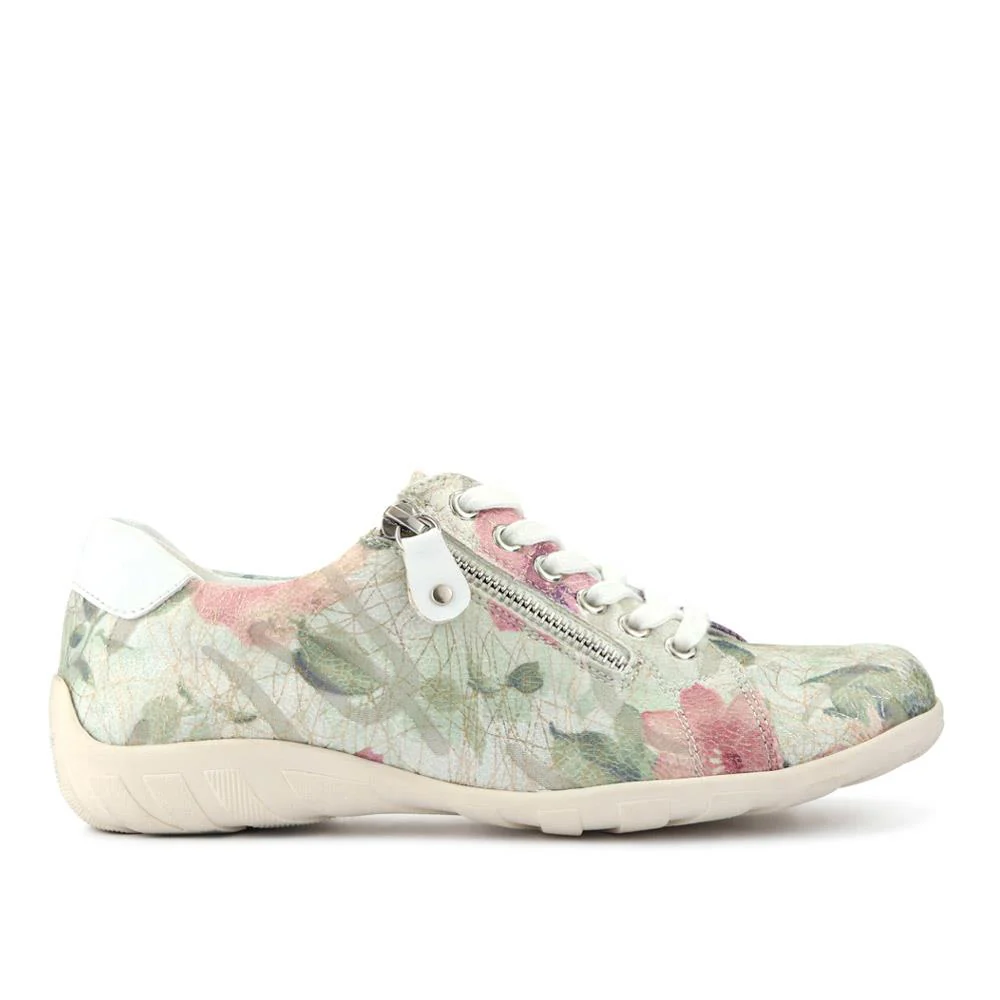 Casual Dual-Fasten Trainers - WBINS41037 / 327 016 - Floral - Image 2