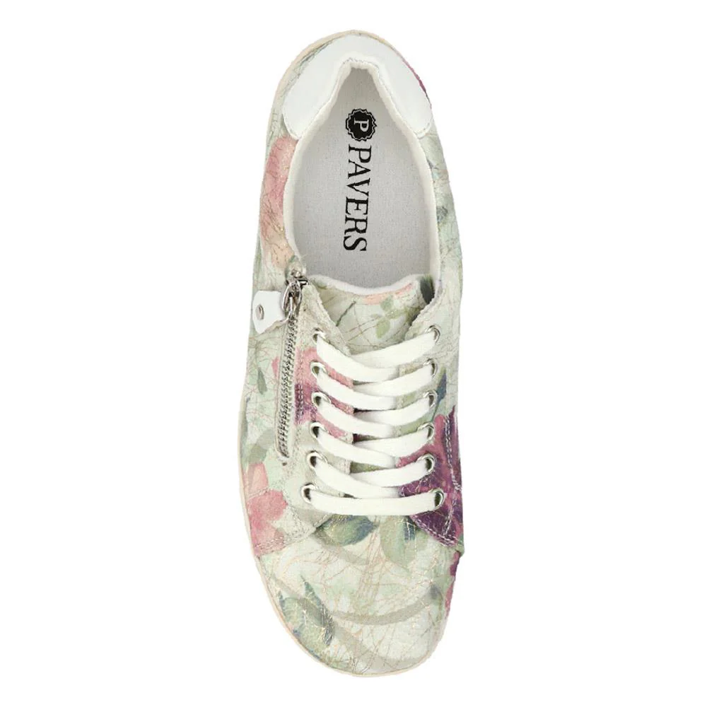 Casual Dual-Fasten Trainers - WBINS41037 / 327 016 - Floral - Image 4