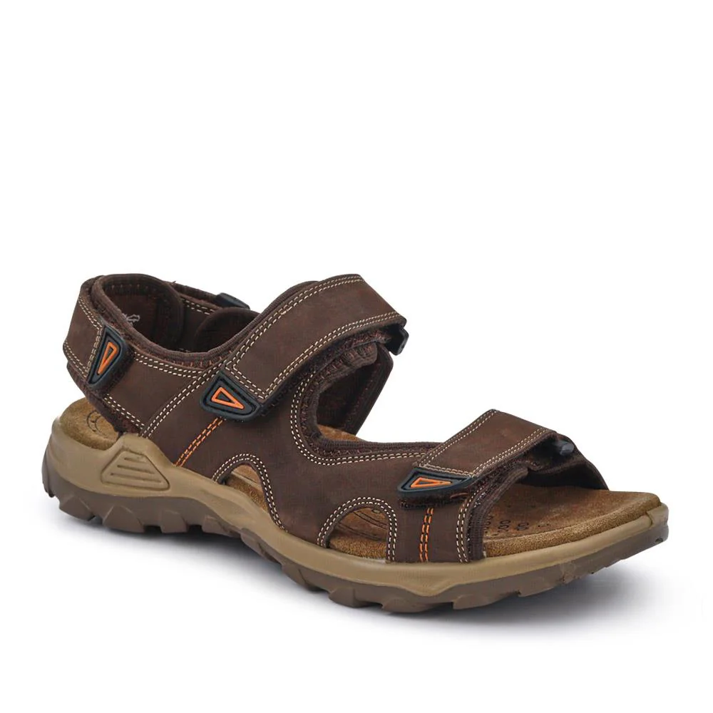 Casual Dual Touch-Fasten Sandals - DDIN41008 / 327 396 - Brown