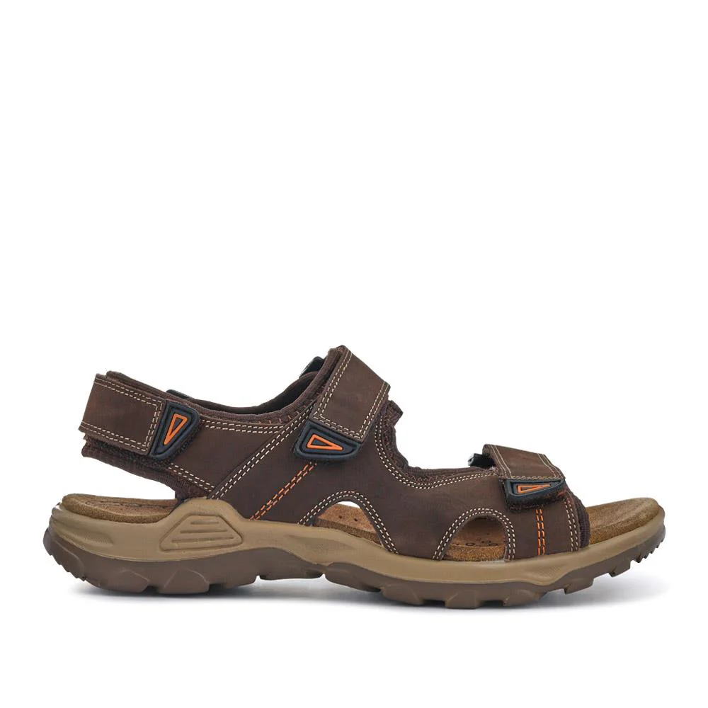 Casual Dual Touch-Fasten Sandals - DDIN41008 / 327 396 - Brown - Image 2