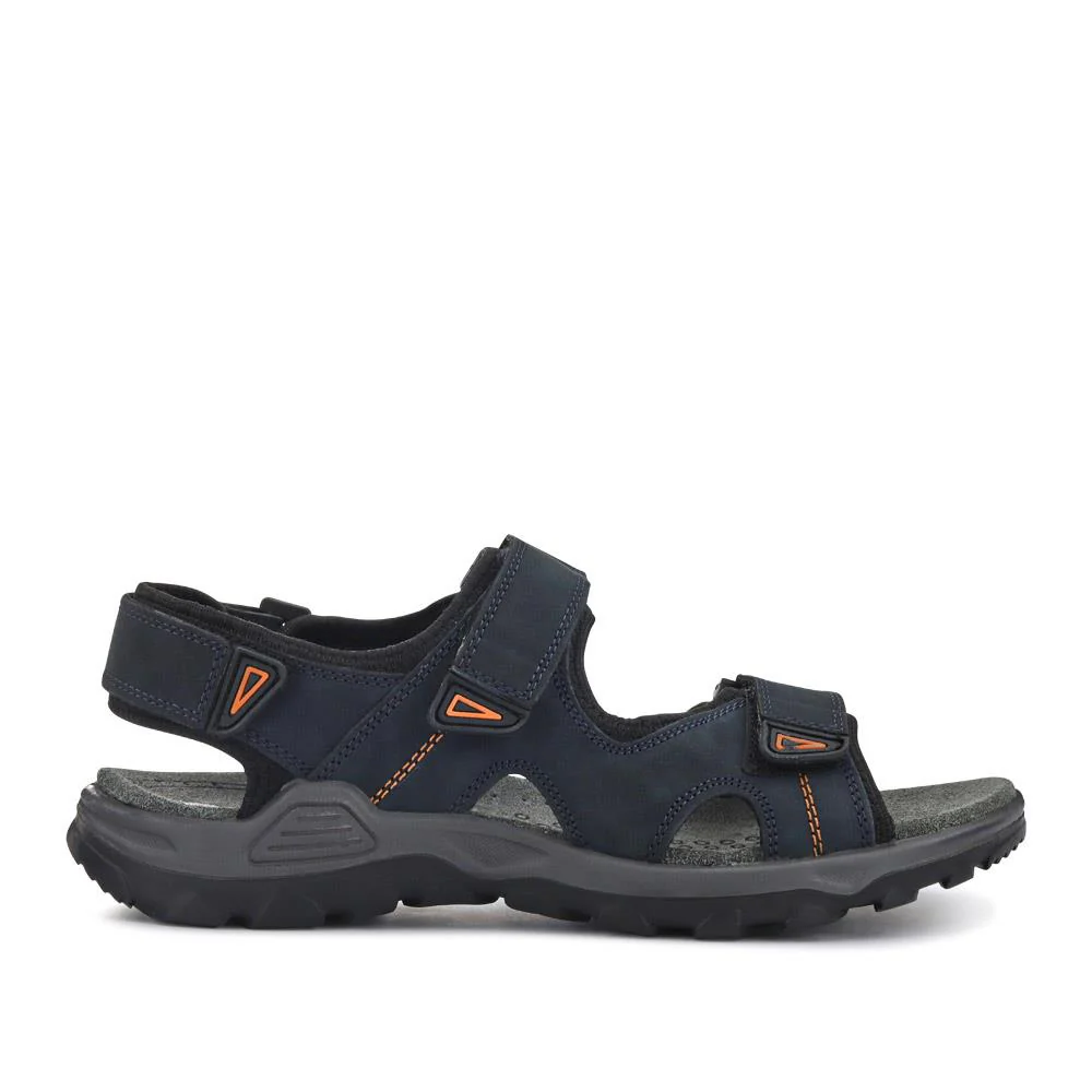 Casual Dual Touch-Fasten Sandals - DDIN41008 / 327 396 - Navy - Image 2
