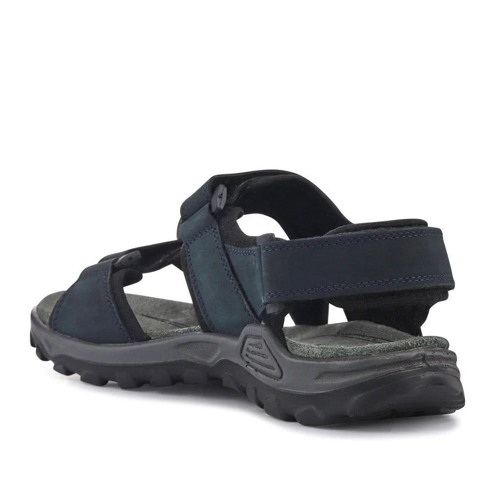 Casual Dual Touch-Fasten Sandals - DDIN41008 / 327 396 - Navy - Image 3