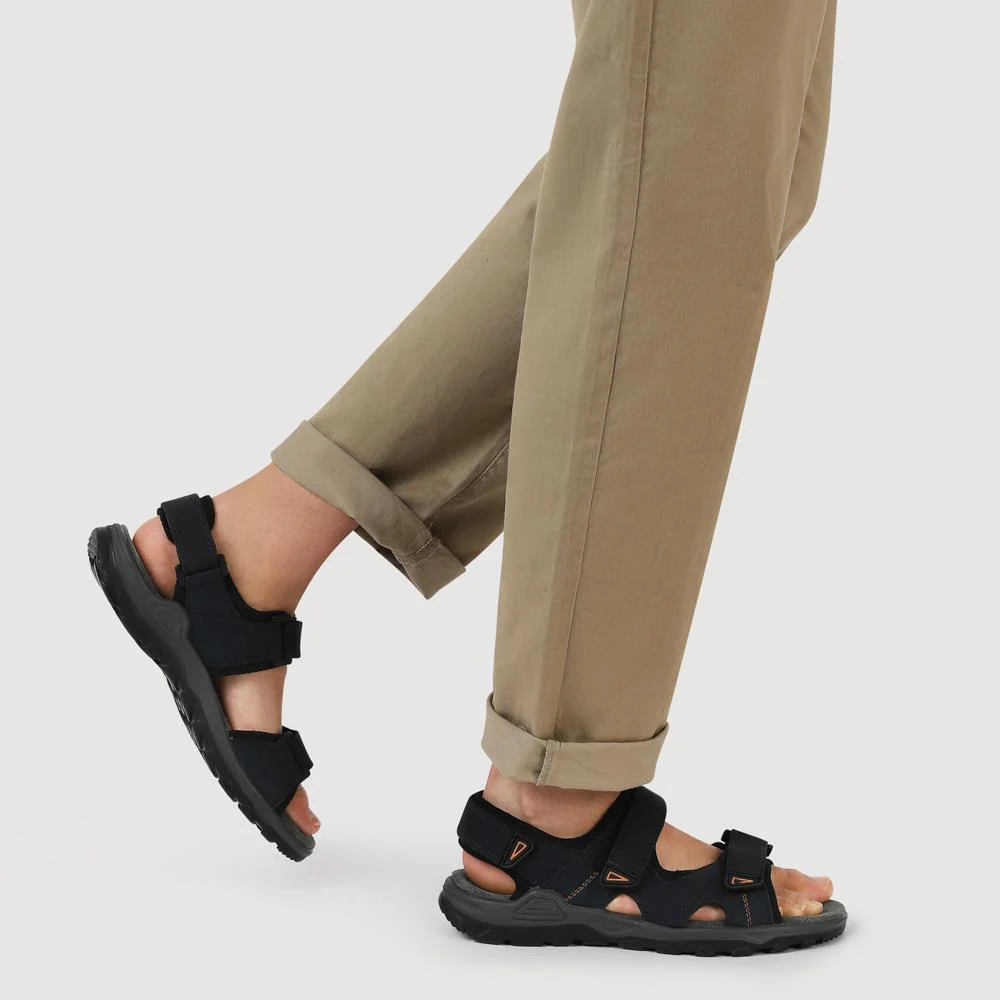 Casual Dual Touch-Fasten Sandals - DDIN41008 / 327 396 - Navy - Image 5