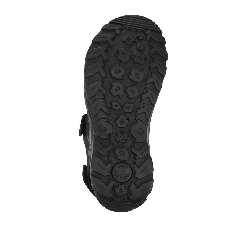 Casual Dual Touch-Fasten Sandals - DDIN41008 / 327 396 - Navy - Image 6