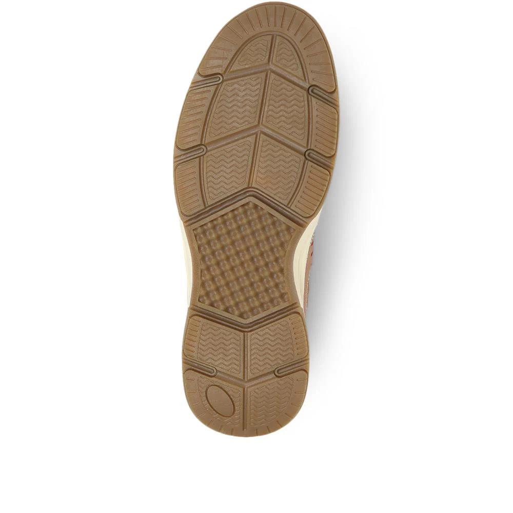Casual Lace-Up Boat Shoe - CHANG31003 / 317 573 - Tan - Image 4