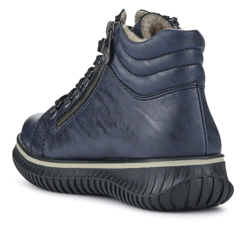 Casual Lace-Up Boots - RKR40522 / 326 099 - Navy - Image 3
