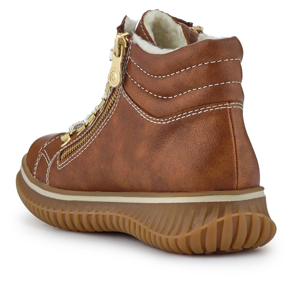 Casual Lace-Up Boots - RKR40522 / 326 099 - Tan - Image 3