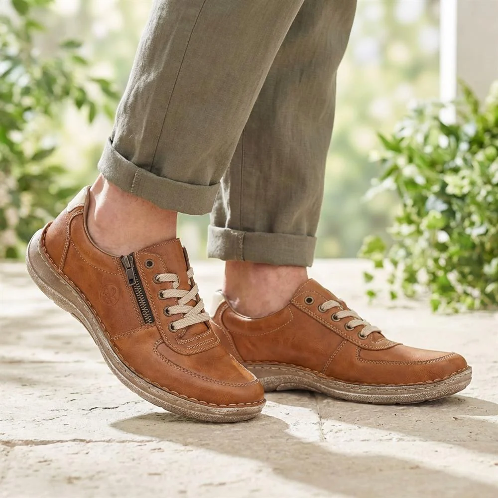 Casual Lace-Up Shoe - RKR29504 / 313 978 - Tan - Image 2