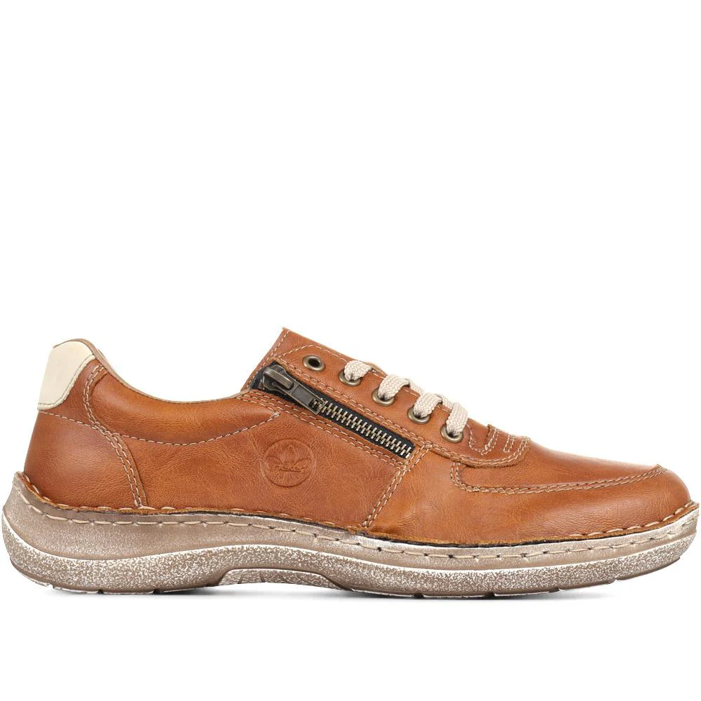 Casual Lace-Up Shoe - RKR29504 / 313 978 - Tan - Image 3
