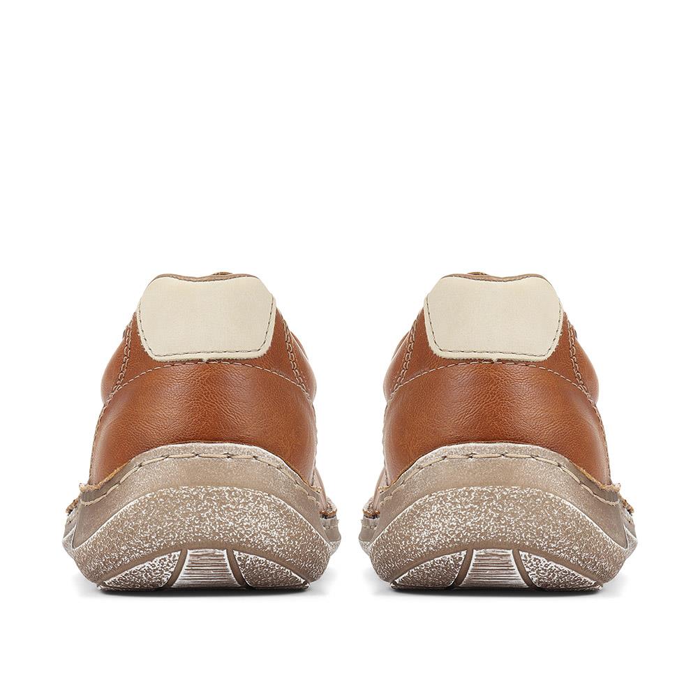 Casual Lace-Up Shoe - RKR29504 / 313 978 - Tan - Image 4