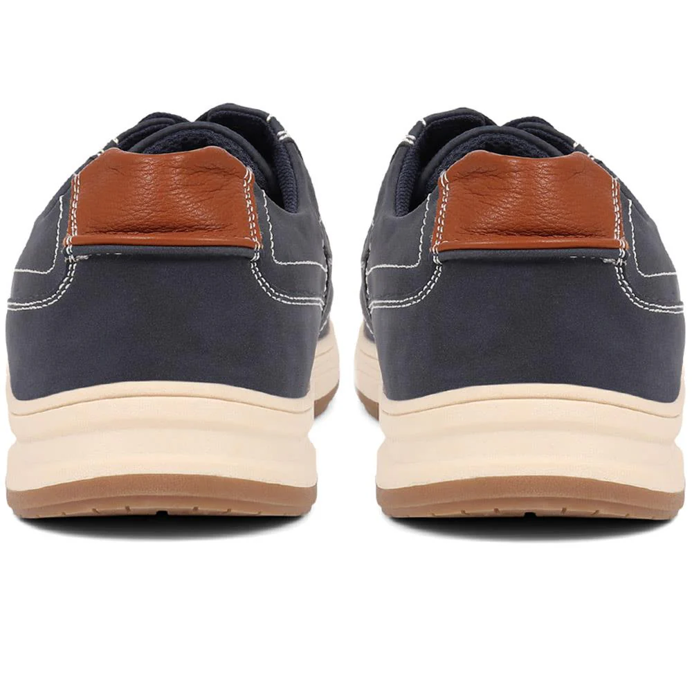 Wide Fit Casual Lace Up Shoes - CHANG39005 / 324 984 - Navy - Image 3