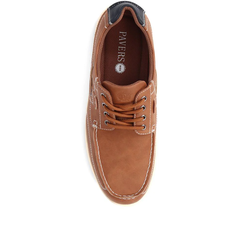 Wide Fit Casual Lace Up Shoes - CHANG39005 / 324 984 - Tan - Image 5