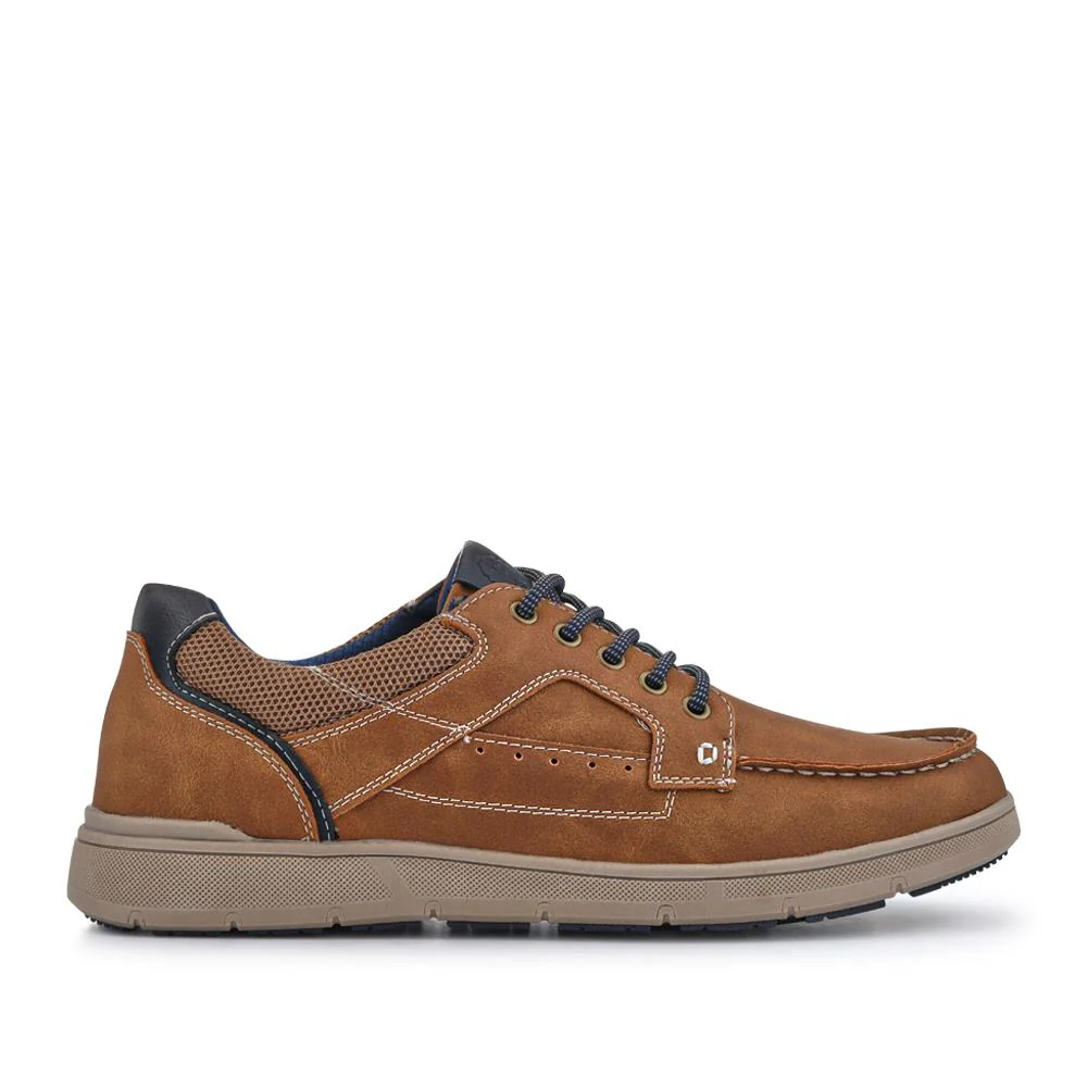 Casual Lace Up Shoes - GANG41013 / 327 575 - Tan - Image 2