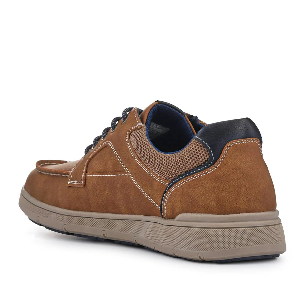 Casual Lace Up Shoes - GANG41013 / 327 575 - Tan - Image 3