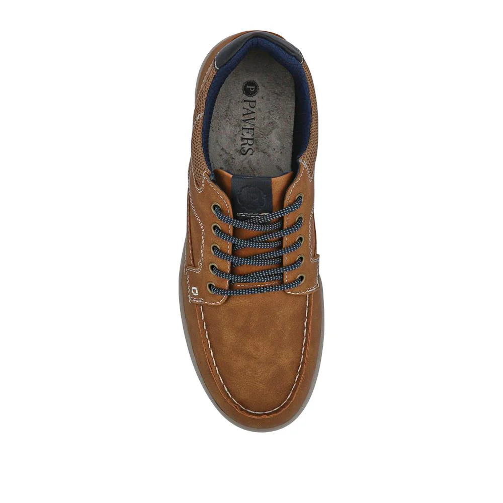 Casual Lace Up Shoes - GANG41013 / 327 575 - Tan - Image 4