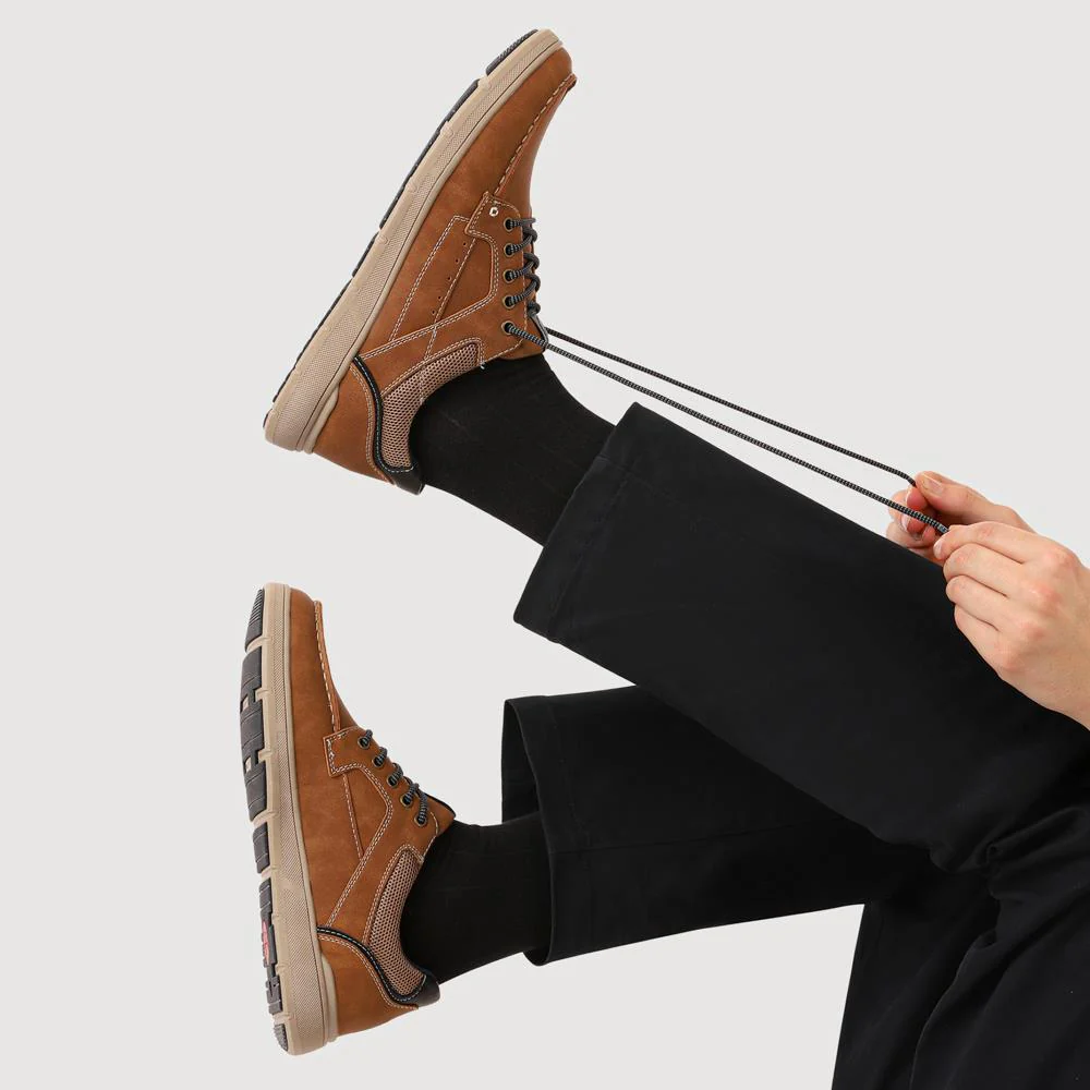Casual Lace Up Shoes - GANG41013 / 327 575 - Tan - Image 5