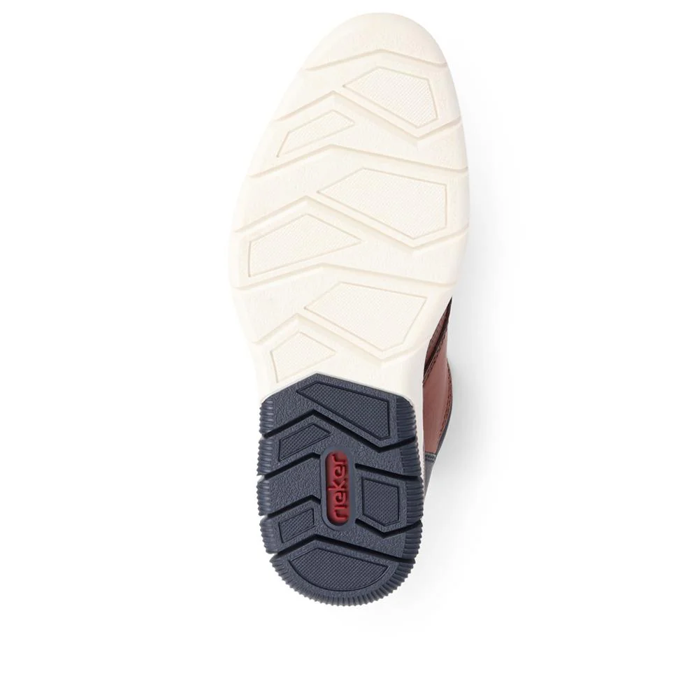 Casual Lace-Up Shoes - RKR39514 / 324 835 - Tan-Navy - Image 4