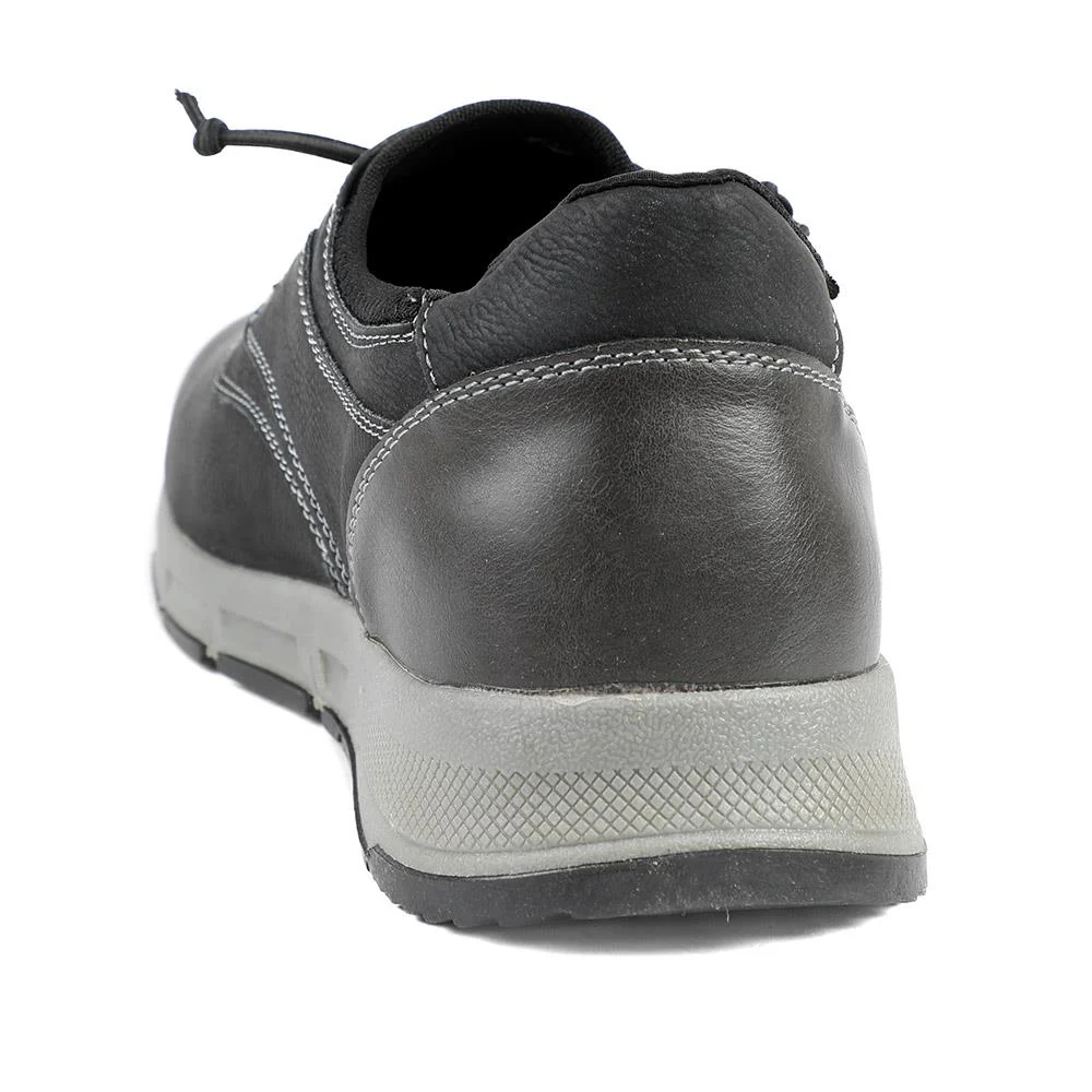 Casual Lace Up Shoes With Grip Sole - WBINS42063 / 327 870 - Black - Image 4