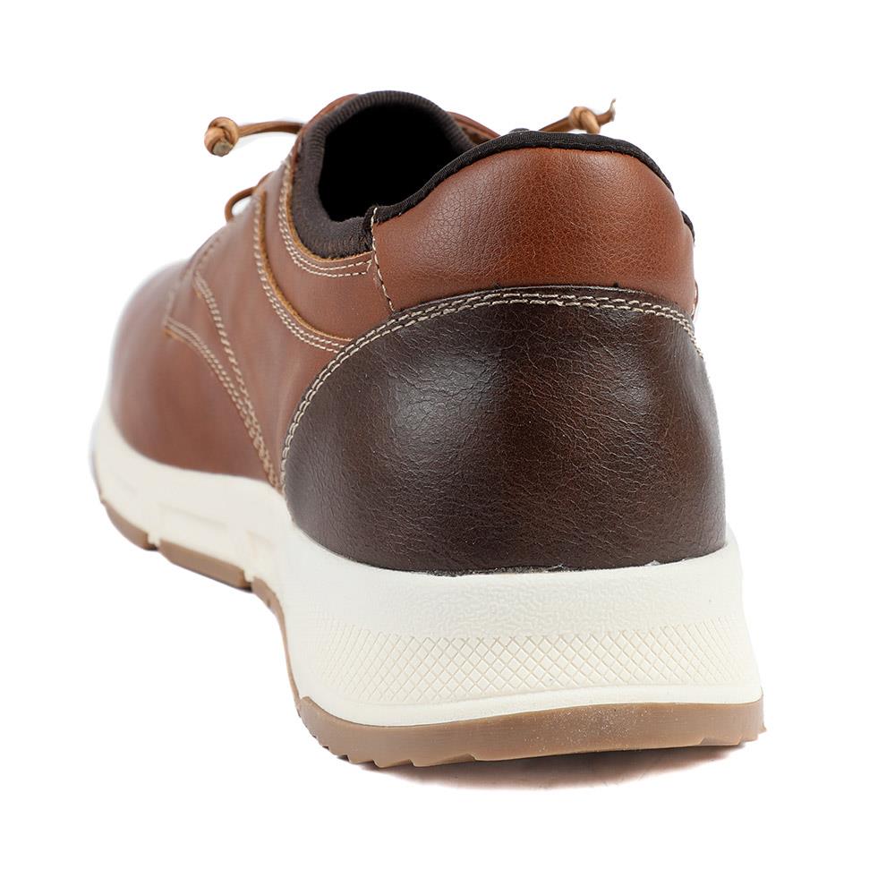 Casual Lace Up Shoes With Grip Sole - WBINS42063 / 327 870 - Tan - Image 4