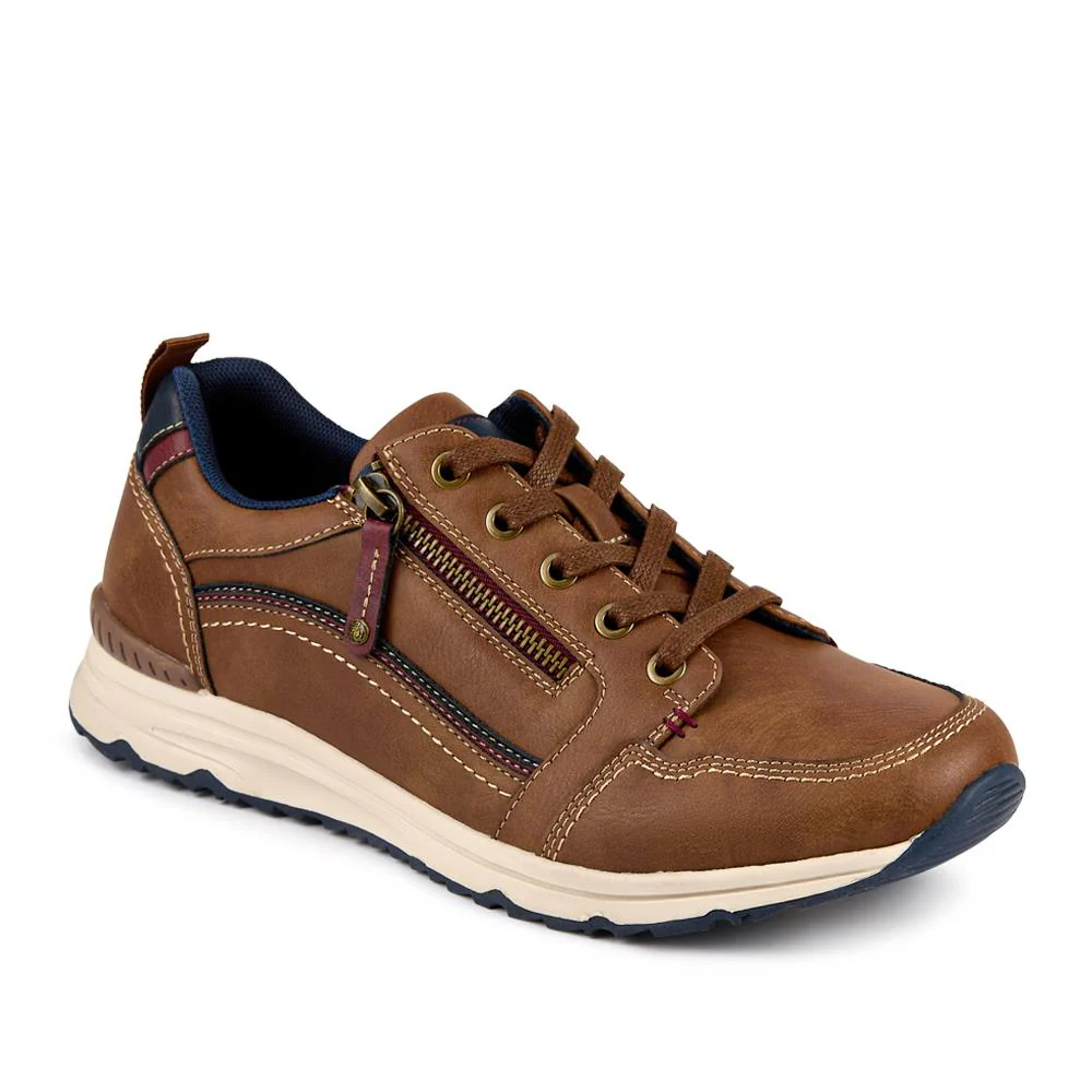 Casual Lace-Up Shoes - WOIL42021 / 328 045 - Tan