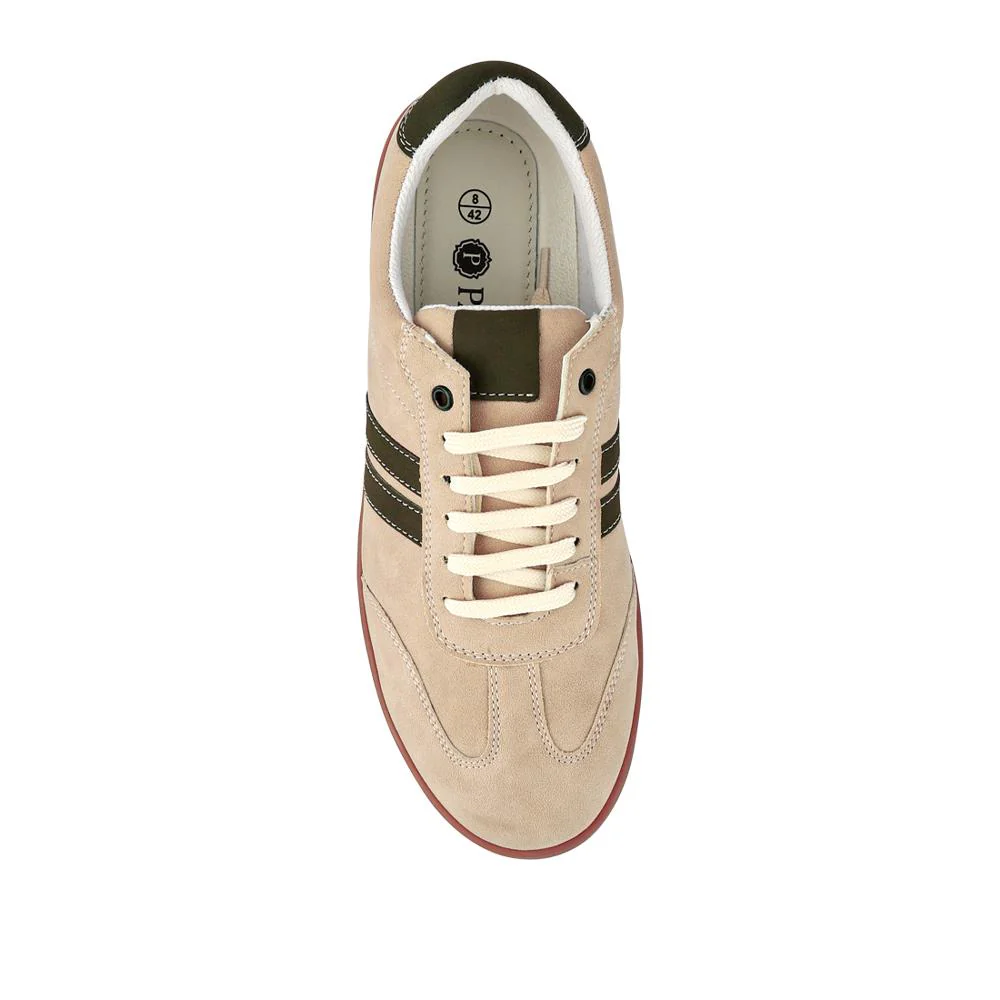 Casual Lace-Up Trainers - TEJ41005 / 327 540 - Beige - Image 4