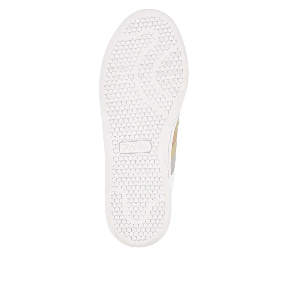 Casual Lace-Up Trainers - VSHI41000 / 326 853 - White Metallic - Image 5