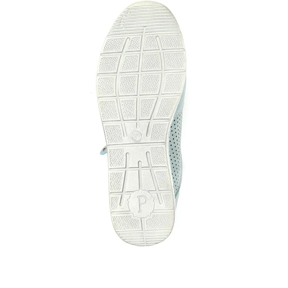Casual Lace-Up Trainers - WBINS31031 / 317 658 - Denim - Image 5