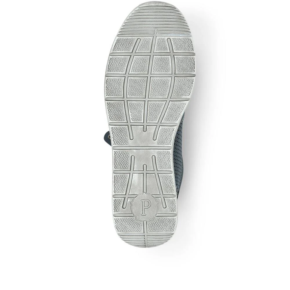 Casual Lace-Up Trainers - WBINS31031 / 317 658 - Navy - Image 4
