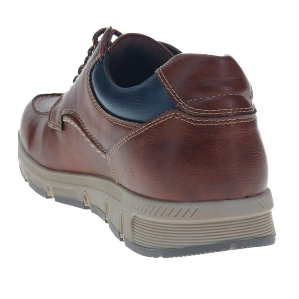 Wide Fit Casual Lace Up Trainers - WBINS40025 / 325 786 - Brown - Image 3